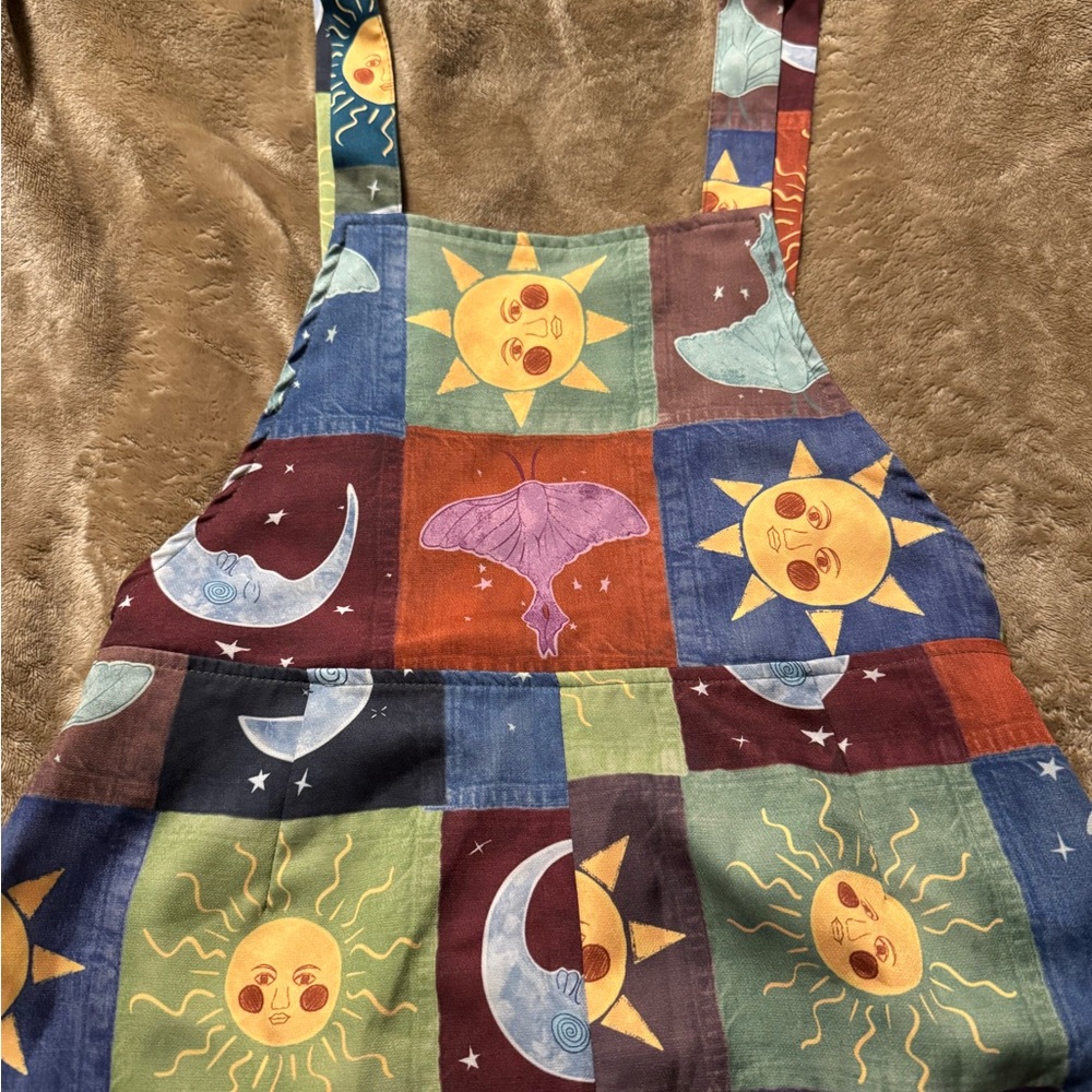 Celestial Patchwork Jumpsuit Overalls - image 6